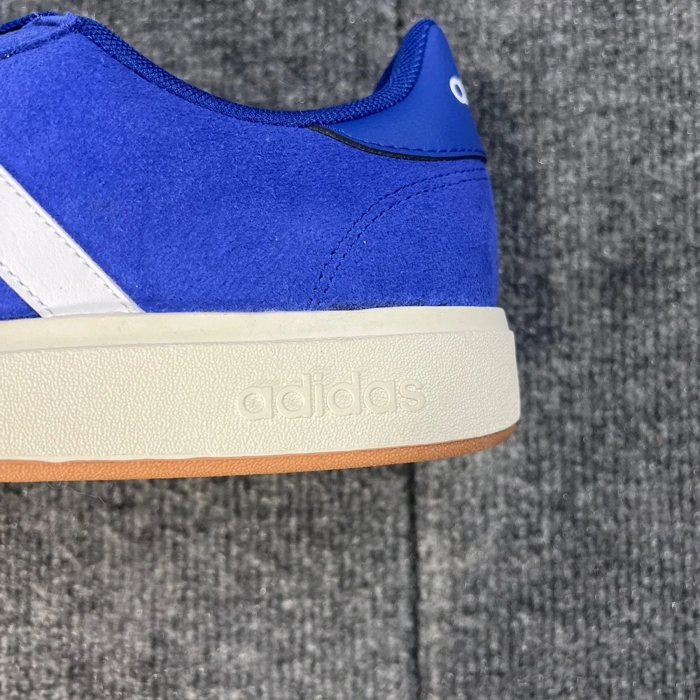 NEW Adidas Grand Court Base 00s Mens 11.5 Blue White Suede Shoes Sneakers IH1039